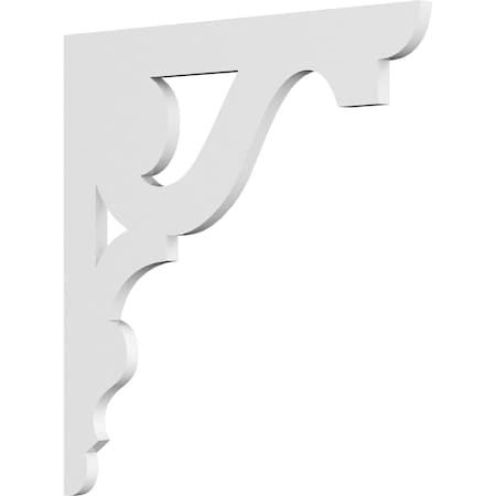 Ekena Millwork Robin Architectural Grade PVC Bracket, 5/8"W X 18"D X 18"H BKTP01X18X18RB